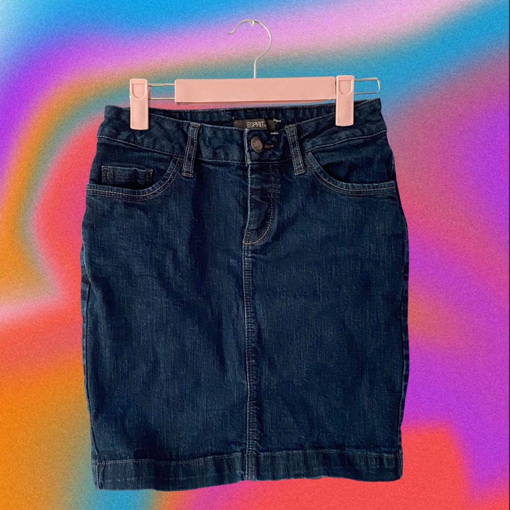 Espirit Organic Cotton Denim Skirt